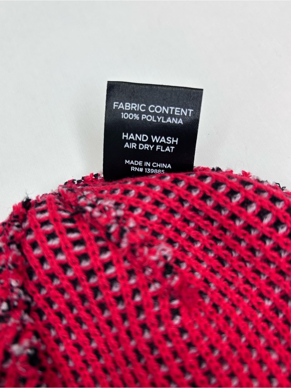 Ethika Red Black Knit Beanie Waffle Cuffed Streetwear Hat NWOT - Picture 6 of 7